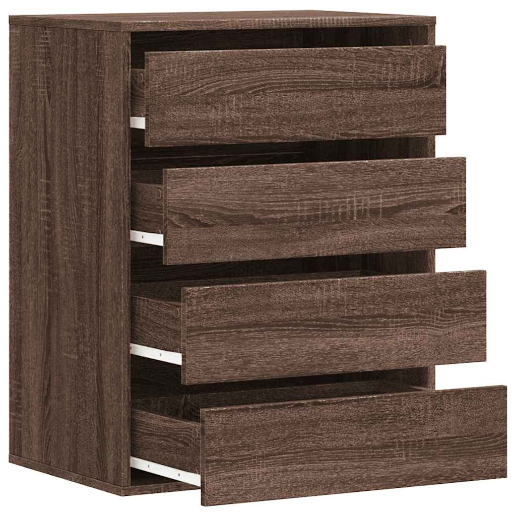 Corner Chest of Drawers Brown Oak 60x41x76 cm Engineered Wood